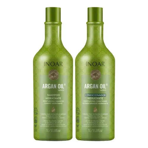 Inoar Kit Argan Oil - Shampoo e Condicionador (500ml cada) Oferta!